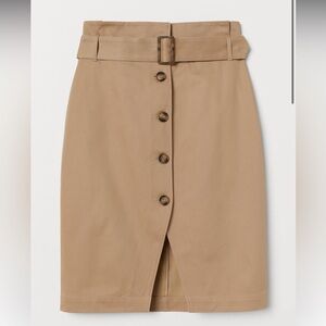 H&M HIGH SKIRT WITH BELT